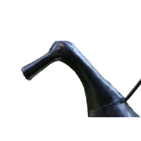 Sculpture complexe de coq et de canard en fer vintage 1 modèle de conception
