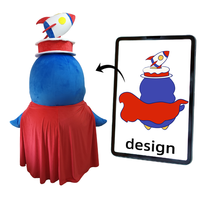 Costume de mascotte d'animal pingouin gonflable en peluche personnalisé, 175 cm, unisexe adulte, pour Mardi Gras/Carnaval