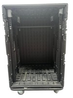 Flight case à roulettes 8U 12U 14U 16U, étui détachable ignifuge et anti-choc pour amplificateur de sonorisation de scène