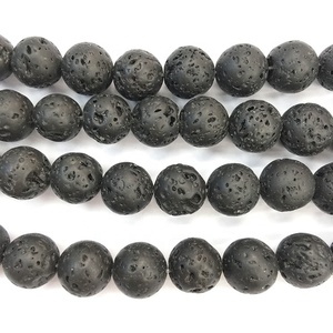 Perline di <span class=keywords><strong>pietra</strong></span> naturale nero <span class=keywords><strong>pietra</strong></span> <span class=keywords><strong>lavica</strong></span> vulcanica per la creazione di gioielli fai da te bracciale accessori di perline - Product Image 5