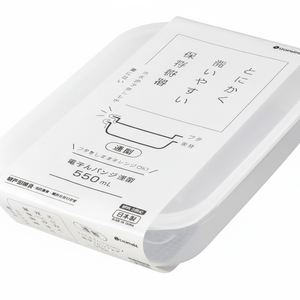 Contenitore per alimenti Inomata 550ml bianco sicuro per microonde - Product Image 1