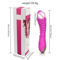 Vibrateur texturé à picots pour point G, 20 modes de vibration, silicone, rechargeable par USB, résistant à l'eau, OEM ODM, logo personnalisé