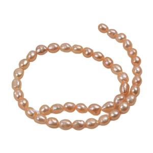 สร้อยคอมุกน้ำจืดทรงบาร็อคขนาด 8-9 มม. สีทองเข้ม งานกึ่งสำเร็จรูป ลูกปัดมุกทำมือ สำหรับงาน DIY - Product Image 5