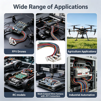 Câble personnalisé avec connecteur JST XH 2P-12P, pas de 2,54 mm, pour contrôleur de vol de drone, modèle RC, imprimante 3D
