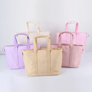 Trending Products 2023 New Arrivals Custom Water Resist Beach Bag Women Nylon Tote Bag Ladies Handbags Women Bags