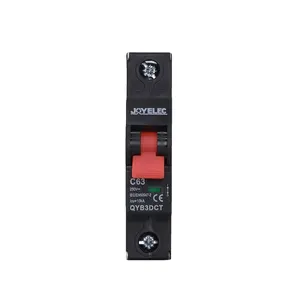 Joyelec DC 10kA DC năng lượng mặt trời MCB 250V thu nhỏ ngắt mạch 1P 63A