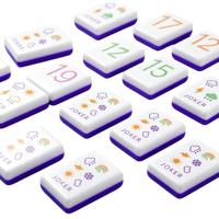 Fabricant direct de jeux de société en acrylique de qualité supérieure, usine de jeux de société, fournisseur personnalisé d'ensembles de Rummy Kub, Sequence et Mahjong