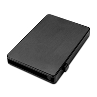 Top vendeur hommes aluminium métal mince minimaliste mince porte-carte de crédit poche avant automatique Pop Up portefeuille pour cadeaux