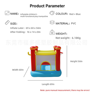 Trampoline gonflable multifonctionnel pour enfants, jeu de fléchettes magnétique en plastique pour enfants, <span class=keywords><strong>cible</strong></span> de trampoline pour enfants - Product Image 6