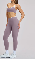 Legging Yoga High-Waisted Warna-Warni Cepat Kering Bahan Spandex/Nylon Anti Kusut, Nyaman Seperti Tanpa Busana