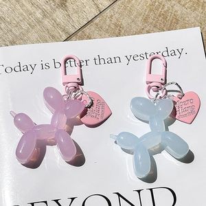 Stock Ready Jelly Balloon Dog Keychain for Teens Girls Cute Poodle Keyring Bag Charms <b>Purse</b> Accessories Aesthetic Jewelry RTS - Product Image 6
