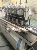 Machine à percer les charnières à 2 axes à commande au pied, équipement de perçage de trous de charnières pour panneaux de bois à grande vitesse