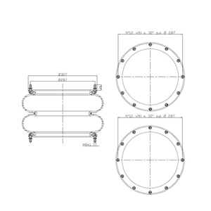 Soffietti, Sospensioni Pneumatiche Adatte per RIMORCHI 274.2.210 Molle ad Aria - Product Image 1