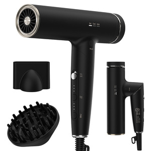 Secador de Pelo Profesional de Alta Velocidad de 110000 RPM con <span class=keywords><strong>Iones</strong></span> <span class=keywords><strong>Negativos</strong></span>, Modo Frío y Caliente, Secado Rápido, Plegable, 1200 W, 3 Velocidades, Motor AC - Product Image 1