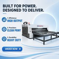 Machine semi-automatique de découpe et d'impression flexo RS4 pour carton ondulé avec alimentation par chaîne et imprimante intégrée