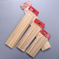 Brochettes de bambou jetables écologiques, 100 pièces, en Poly, bâtonnets pour BBQ