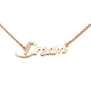 Collar de Diamantes para Mujer, Moda París 2026, Nuevo Collar con Incrustaciones de Oro de 18K y Diamantes Naturales, Collar con Letra "<span class=keywords><strong>Deam</strong></span>", Personalizable - Product Image 6