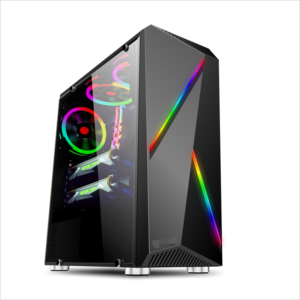Atx pc con ventilador refrigerado cpu gabinete <span class=keywords><strong>a</strong></span> prueba de polvo gamer computadora caso gaming caja de la computadora - Product Image 1