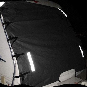 Rv Trailer <b>Windshield</b> <b>Cover</b> 220X175Cm Waterproof Black Front Caravan Sunshade Protection <b>Cover</b> - Product Image 5