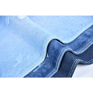 14 OZ Veryheavy Weight 100% Katun Kualitas Tinggi Jeans Kain untuk Pria Indigo Biru Denim Murah Gaya Pacar Denim Asli