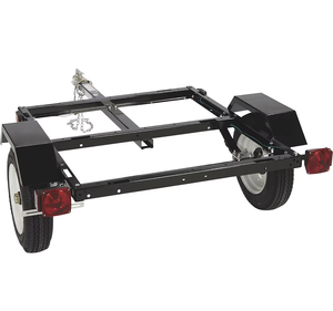 Remolque de Alta Eficiencia para ATV Agrícola, <span class=keywords><strong>Carro</strong></span> Volquete con Diseño de Caja Cerrada, Soporte de <span class=keywords><strong>Rueda</strong></span> <span class=keywords><strong>Jockey</strong></span>, Herramientas de Jardinería, Equipo de Camping, Carga - Product Image 3