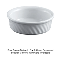 Bol à crème brûlée 11,5 × 3,5 cm