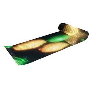P10 Transparent LED Film Display - 90% Transparency 2mm Thin Self-adhesive for Shopping Mall Glass Curtain Wall - Product Image 1