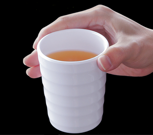 Tasse de dîner de restaurant facile à laver avec LOGO personnalisé tasse de thé en plastique mélamine blanche pour la restauration - Product Image 3