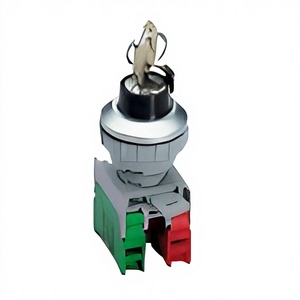 30mm Key Lock <b>Switch</b> 2 Position Spring Return 16A IP40 Rotary Head Screw Terminal Industrial Control - Product Image 1