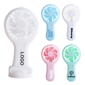 Ý tưởng quà tặng di động cầm tay quạt điện với điện thoại di động chủ có thể sạc lại quạt điện ngoài trời mini fan hâm mộ với biểu tượng tùy chỉnh - Product Image 1