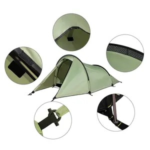 OEM/ODM Hochwertiges Camping zelt Outdoor Aluminium Pole Polyester Beschichtung PU Wasserdichtes Tunnel zelt