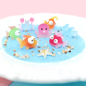 Cabujones de Resina de Animales Marinos de Dibujos Animados de Colores Surtidos, Rebanadas de Resina de Peces Dorados Simulados para Accesorios de Cabello o Teléfono para Niños - Product Image 2