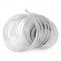 Fil de coupe en acier de 3,0 mm x 15 m pour débroussailleuse, ligne de coupe ronde, accessoires pour coupe-herbe
