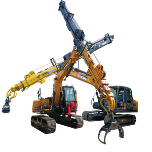 Grúa Telescópica XUVOL para Troncos Forestales con Mini Garra para Troncos, Maquinaria Forestal de 25M para Excavadora de 12T-15T, Garra Giratoria - Product Image 1