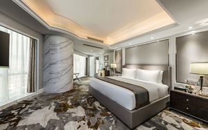 SHIYI Hyatt Regency Hôtel Vente en gros de meubles d'hôtel <span class=keywords><strong>Armoire</strong></span> de chambre Base de lit Tête de lit Chaises Mobilier de chambre d'hôtel - Product Image 3