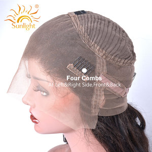 Perruque dentelle complète HD sans colle frontale à cuticule alignée cheveux indiens bruts vierges non traités 100% 360 perruque dentelle complète cheveux humains longue - Product Image 4