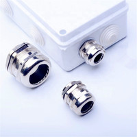 JAR Type métrique d'entrée de câble IP68 étanche m8 m6 presse-étoupe en acier inoxydable m20x15