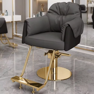 Chaise de barbier de luxe, chaise spéciale haut de gamme, pivotante, pour coupes de cheveux, châssis en métal épaissi - Product Image 1