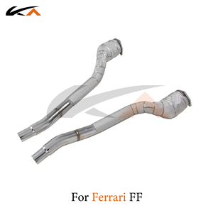 Sistema de escape KA Tuning para Ferrari <span class=keywords><strong>FF</strong></span> <span class=keywords><strong>V12</strong></span> 6.3 con tubo recto y downpipe - Product Image 4