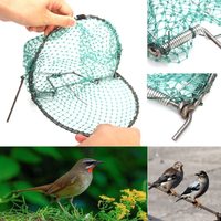 Pièges à oiseaux Filet pour oiseaux Pigeons Moineau Caille de chasse Pièges Outils Humane Live Trap Mesh (D)