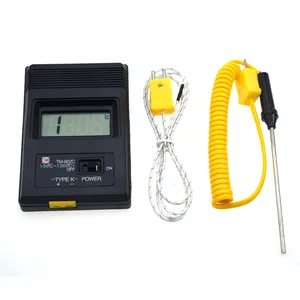 TM-902C (-50C Sampai 1300C) Meteran Suhu TM902C Digital Tipe K Sensor Termometer + Detektor Probe Termokopel