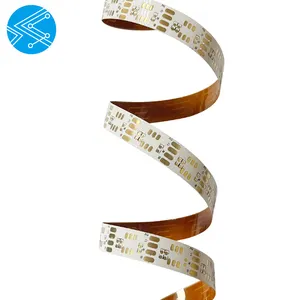 Papan sirkuit Strip LED papan tembaga panjang kustom PCB fleksibel bengkok berubah-ubah FPC