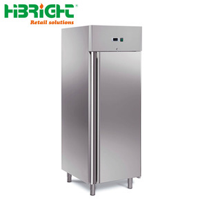 Réfrigérateur-congélateur vertical de haute qualité, en acier inoxydable, robuste, pour usage commercial, capacité de 420 L, équipement de cuisine - Product Image 1