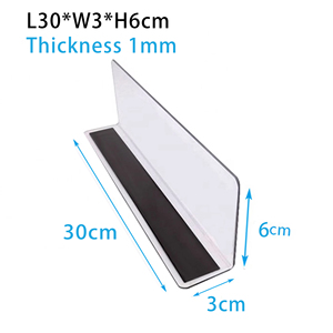Hookei Hiển Thị OEM Nổi Từ L Hình Kệ Divider Acrylic Thuốc Lá Hiển Thị Kệ Cho Các Cửa Hàng Bán Lẻ - Product Image 3