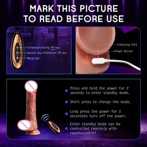 महिलाओं के लिए डिल्डो वाइब्रेटर सेक्स खिलौना महिलाओं के लिए वास्तविक सिलिकॉन जी स्पॉट 10 कंपन हीटिंग रिमोट कंट्रोल वयस्क खिलौना - Product Image 3