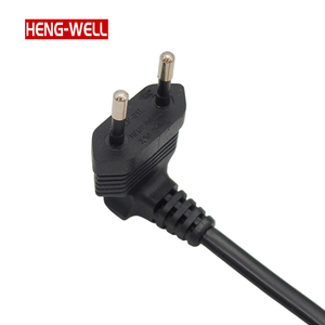 HENG-WELL 2 broches à angle droit IEC C7 Figure 8 câble d'<span class=keywords><strong>alimentation</strong></span> pour EU européen <span class=keywords><strong>Samsung</strong></span> LED <span class=keywords><strong>TV</strong></span> avec 25m de longueur de câble pour <span class=keywords><strong>alimentation</strong></span> - Product Image 3