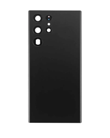 Pour Galaxy S22 Ultra, vitre arrière avec objectif d'appareil photo et adhésif