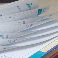 Cahier d'exercices en bobine couleur à reliure en spirale personnalisé pour étudiants Cahier en papier kraft laitier