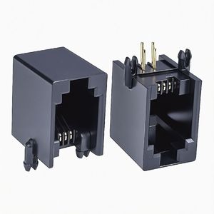 4p4c cổng mạng PCB nữ RJ11 vàng mạ nối mà không cần ánh sáng và bộ lọc RJ11 <span class=keywords><strong>Ethernet</strong></span> nối - Product Image 1