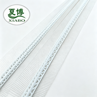 Profilé d'angle en PVC perforé à trous triangulaires avec maille en fibre de verre pour le plâtrage
